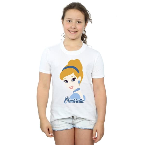 Cinderella Silhouette bomulls-T-shirt för flickor