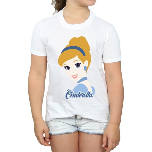 Cinderella Silhouette bomulls-T-shirt för flickor
