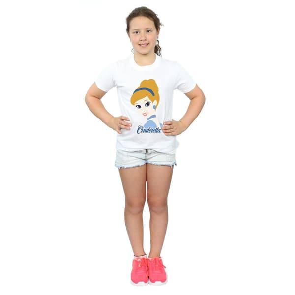 Cinderella Silhouette bomulls-T-shirt för flickor