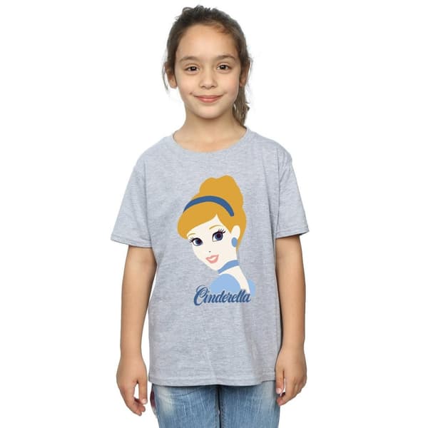 Cinderella Silhouette bomulls-T-shirt för flickor
