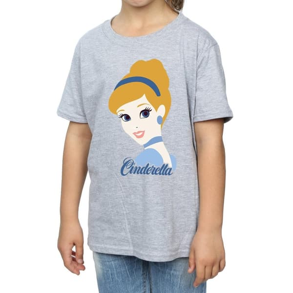 Cinderella Silhouette bomulls-T-shirt för flickor