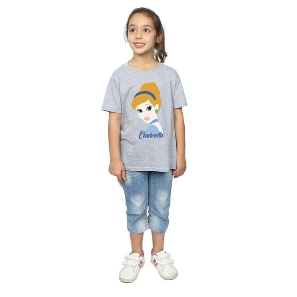 Cinderella Silhouette bomulls-T-shirt för flickor