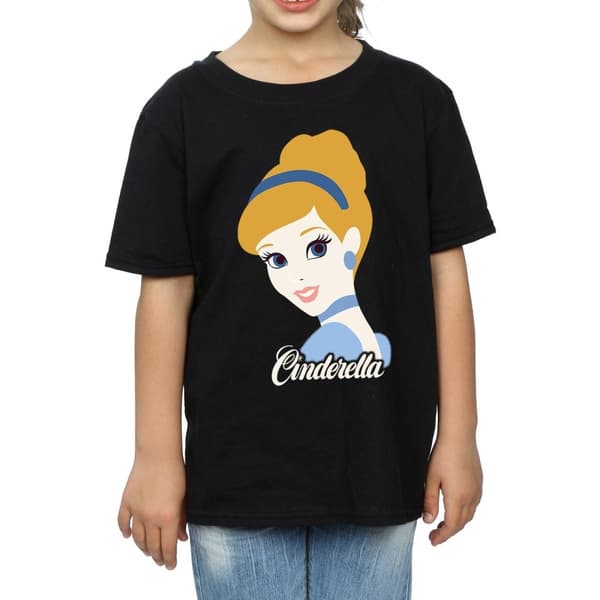 Cinderella Silhouette bomulls-T-shirt för flickor