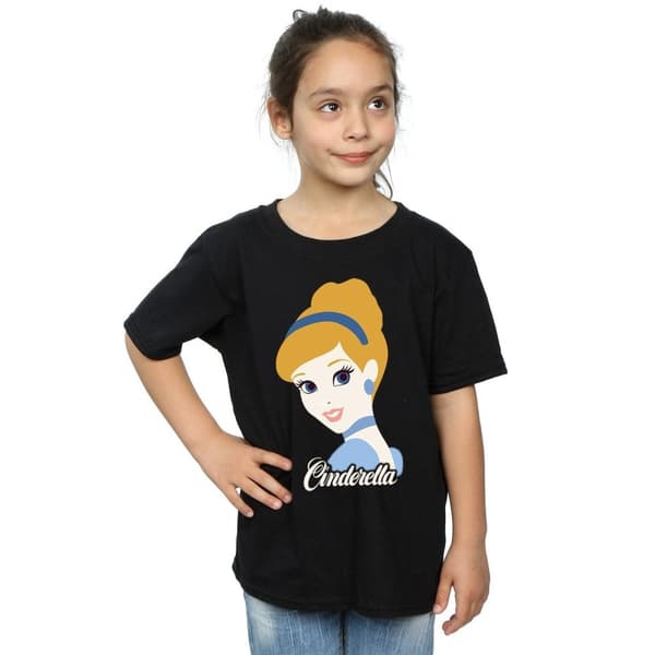Cinderella Silhouette bomulls-T-shirt för flickor