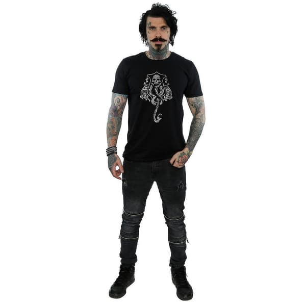 Harry Potter Mens Dark Mark Cotton Logo T-Shirt