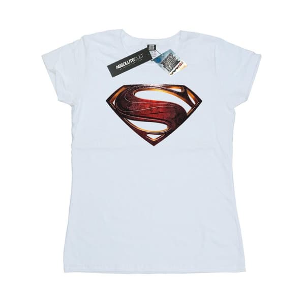 Superman T-shirt i bomuld med logo til kvinder/damer