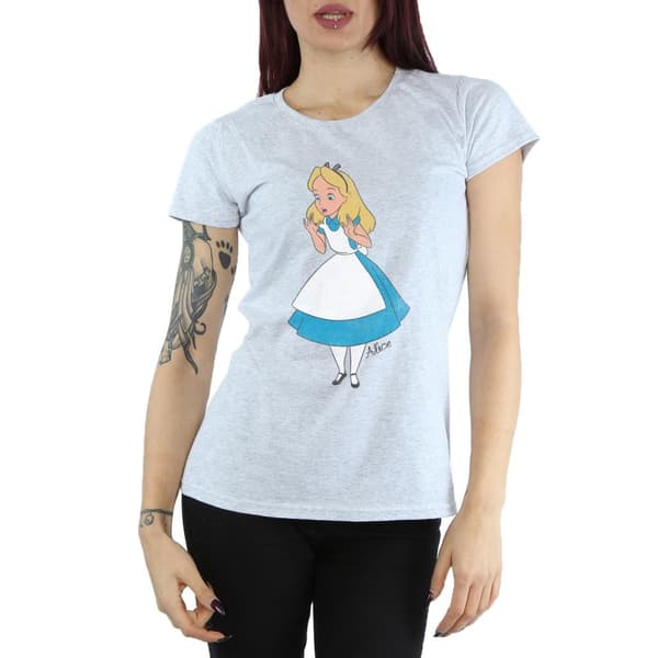 Alice In Wonderland Alice T-shirt - dam/dam Heather Grey S