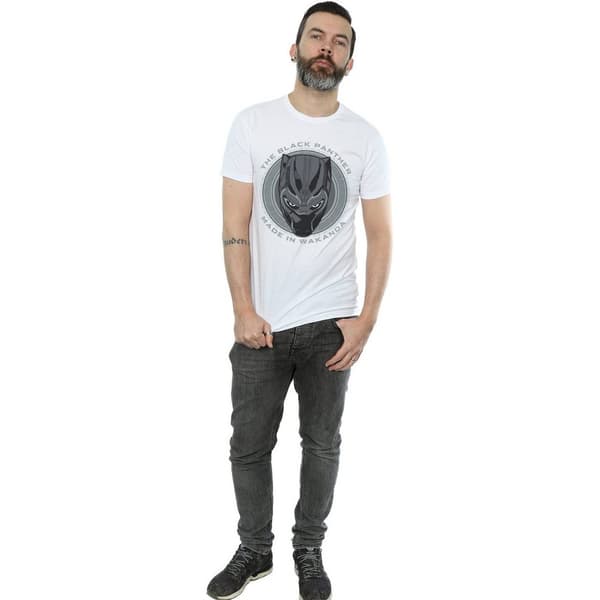 Black Panther Mens Made in Wakanda Cotton T-Shirt