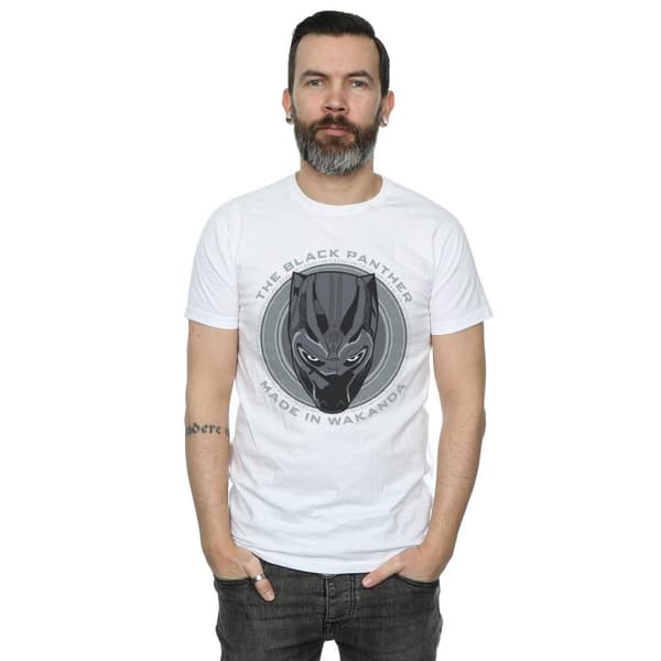 Black Panther Mens Made in Wakanda Cotton T-Shirt