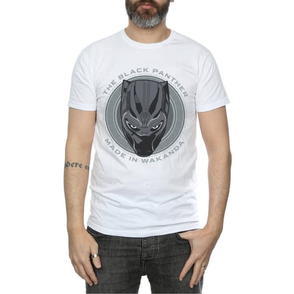 Black Panther Mens Made in Wakanda Cotton T-Shirt