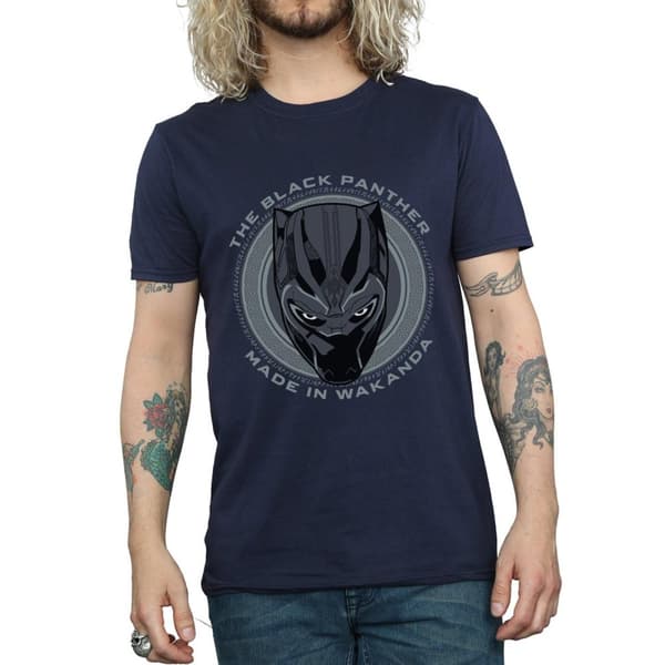 Black Panther Mens Made in Wakanda Cotton T-Shirt