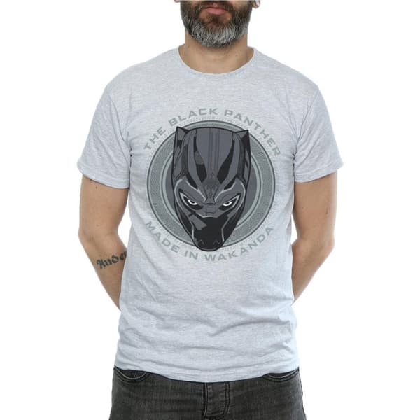 Black Panther Mens Made in Wakanda Cotton T-Shirt