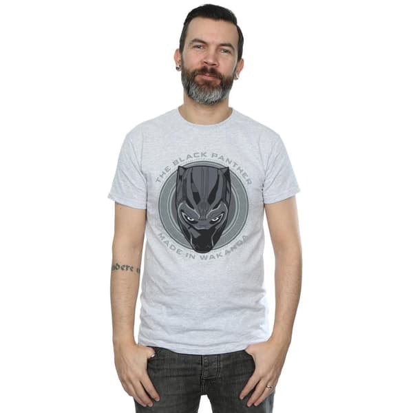 Black Panther Mens Made in Wakanda Cotton T-Shirt