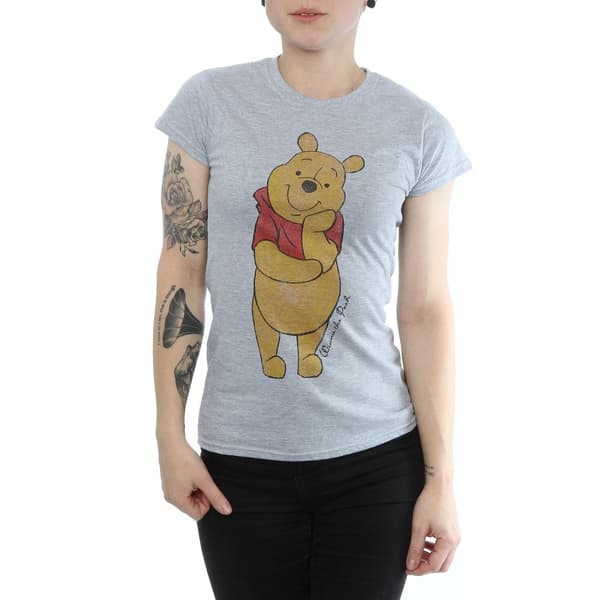 Winnie the Pooh Dam/Tjej Character T-shirt i värmande bomull