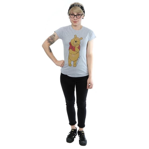 Winnie the Pooh Dam/Tjej Character T-shirt i värmande bomull