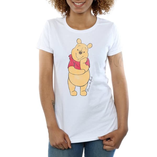 Winnie the Pooh Dam/Tjej Character T-shirt i värmande bomull