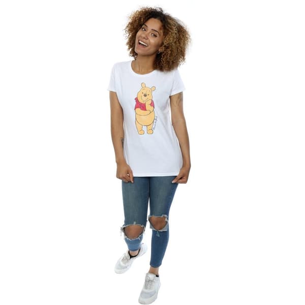 Winnie the Pooh Dam/Tjej Character T-shirt i värmande bomull