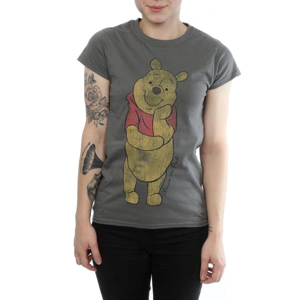 Winnie the Pooh Dam/Tjej Character T-shirt i värmande bomull