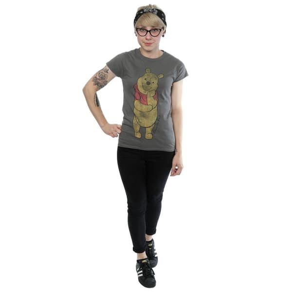 Winnie the Pooh Dam/Tjej Character T-shirt i värmande bomull