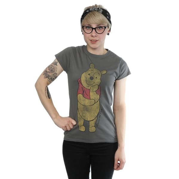 Winnie the Pooh Dam/Tjej Character T-shirt i värmande bomull
