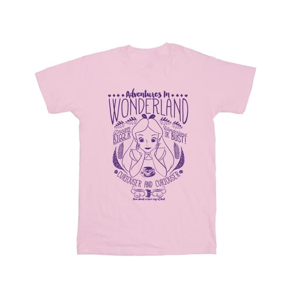 Alice In Wonderland Girls Adventures Cotton T-Shirt