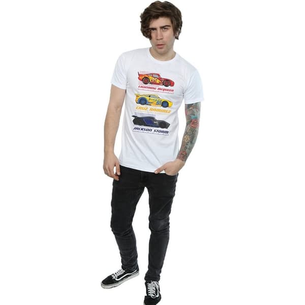 Cars Racerprofil t-shirt i bomull för herrar