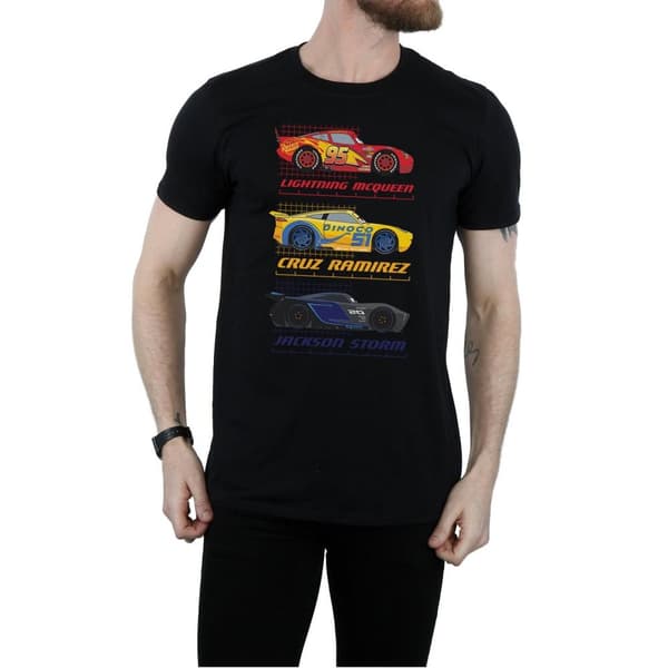 Cars Racerprofil t-shirt i bomull för herrar