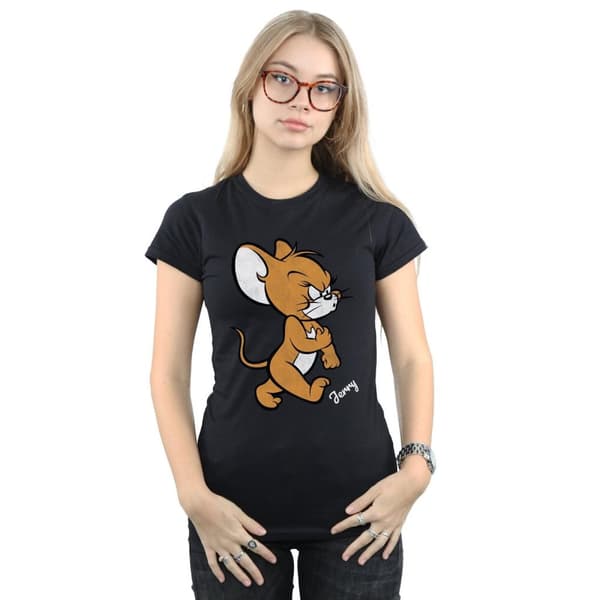 Tom and Jerry Dam/Tjej Angry Mouse T-shirt i bomull