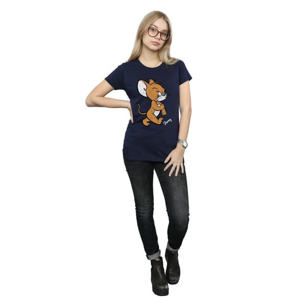 Tom and Jerry Dam/Tjej Angry Mouse T-shirt i bomull