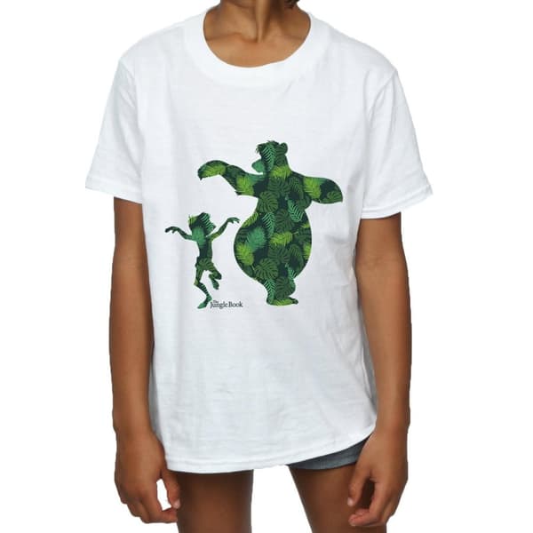 Jungle Book Mowgli och Baloo dansar - bomulls-T-shirt för flickor