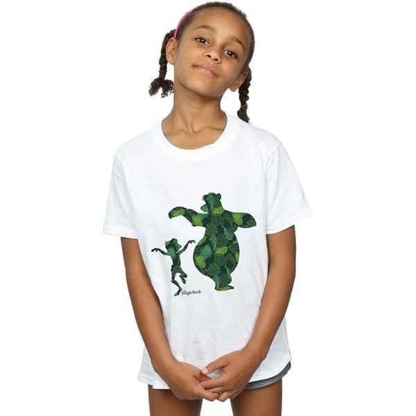 Jungle Book Mowgli och Baloo dansar - bomulls-T-shirt för flickor