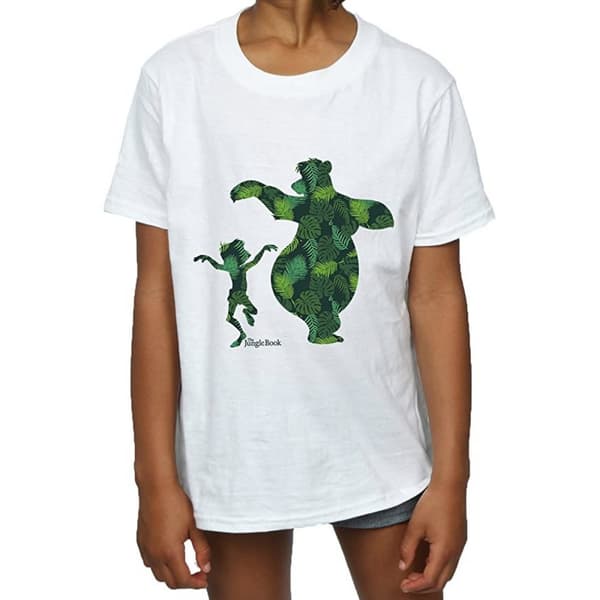 Jungle Book Mowgli och Baloo dansar - bomulls-T-shirt för flickor