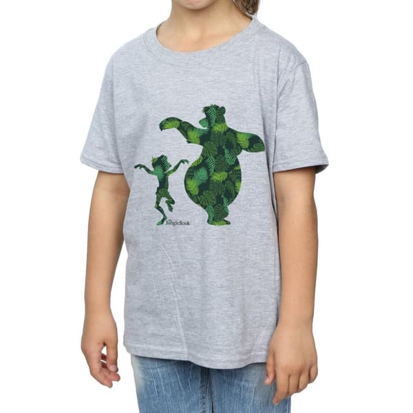 Jungle Book Mowgli och Baloo dansar - bomulls-T-shirt för flickor