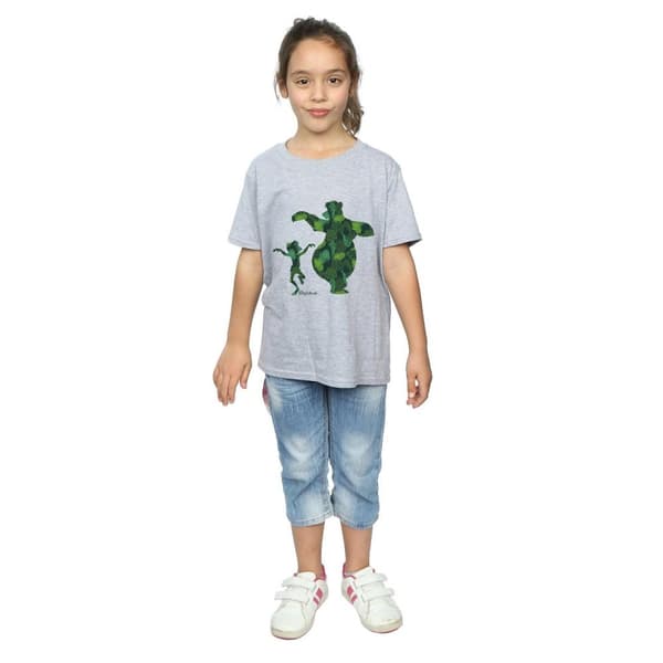 Jungle Book Mowgli och Baloo dansar - bomulls-T-shirt för flickor