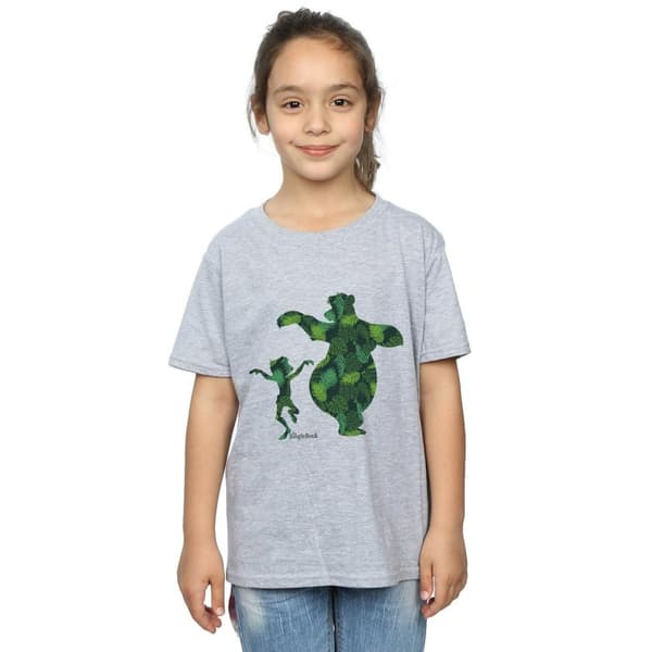 Jungle Book Mowgli och Baloo dansar - bomulls-T-shirt för flickor