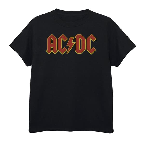 AC/DC T-shirt i bomull med logotyp för pojkar
