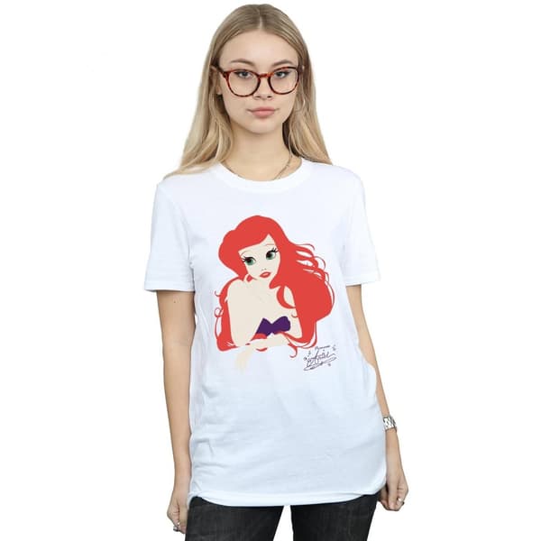 The Little Mermaid Womens/Ladies Ariel Cotton Boyfriend T-Shirt