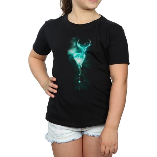 Harry Potter Girls Patronus Stag Cotton T-Shirt