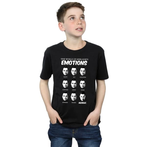 The Big Bang Theory Boys Sheldon Emotions Cotton T-Shirt