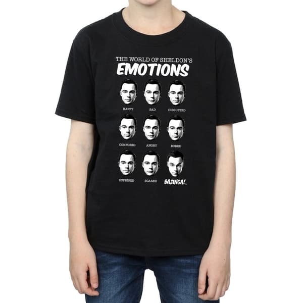 The Big Bang Theory Boys Sheldon Emotions Cotton T-Shirt