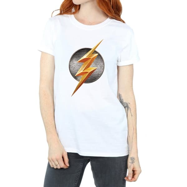 Flash Womens/Ladies Logo Cotton Boyfriend T-Shirt