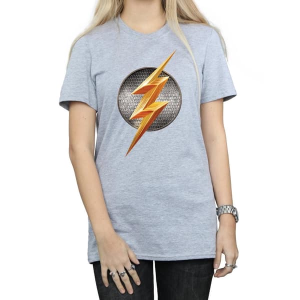 Flash Womens/Ladies Logo Cotton Boyfriend T-Shirt
