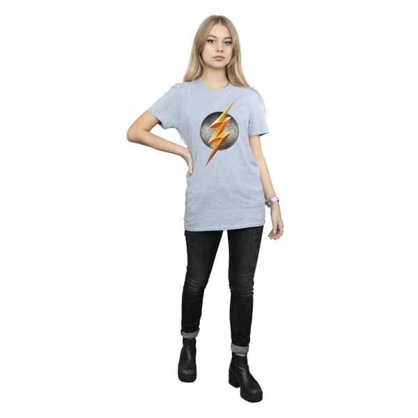 Flash Womens/Ladies Logo Cotton Boyfriend T-Shirt