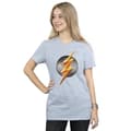 Miniatyrbillede 2 af 5: Flash Womens/Ladies Logo Cotton Boyfriend T-Shirt