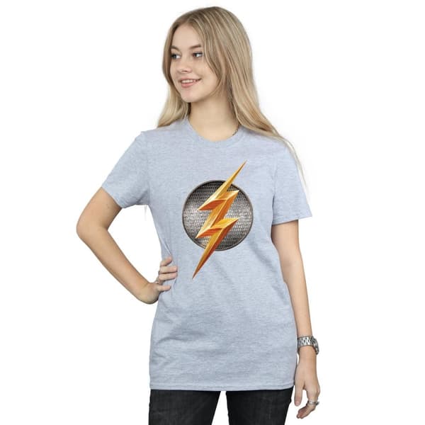 Flash Womens/Ladies Logo Cotton Boyfriend T-Shirt