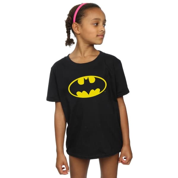 Batman T-shirt i bomull med logotyp för flickor