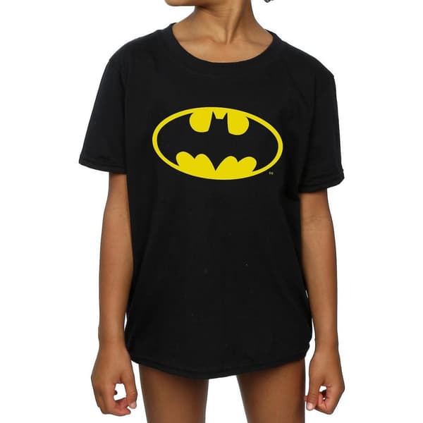 Batman T-shirt i bomull med logotyp för flickor