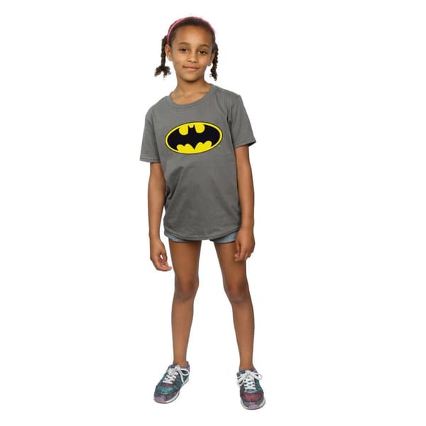 Batman T-shirt i bomull med logotyp för flickor