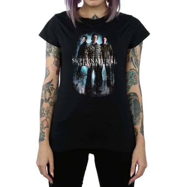 Supernatural Womens/Ladies Group Cotton T-Shirt