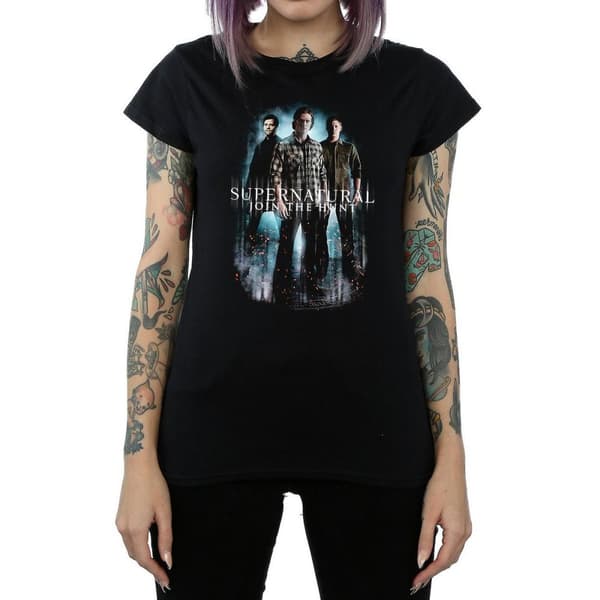 Supernatural Womens/Ladies Group Cotton T-Shirt